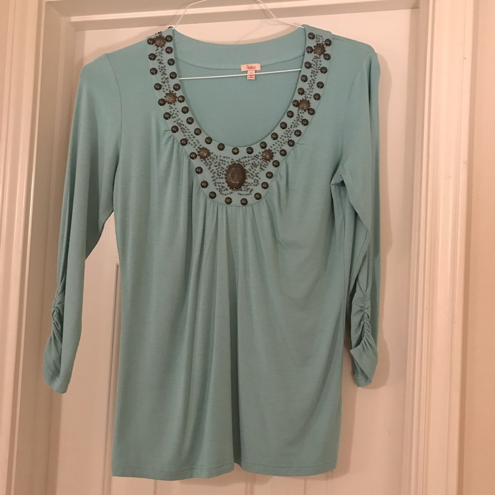 Reba embellished top
